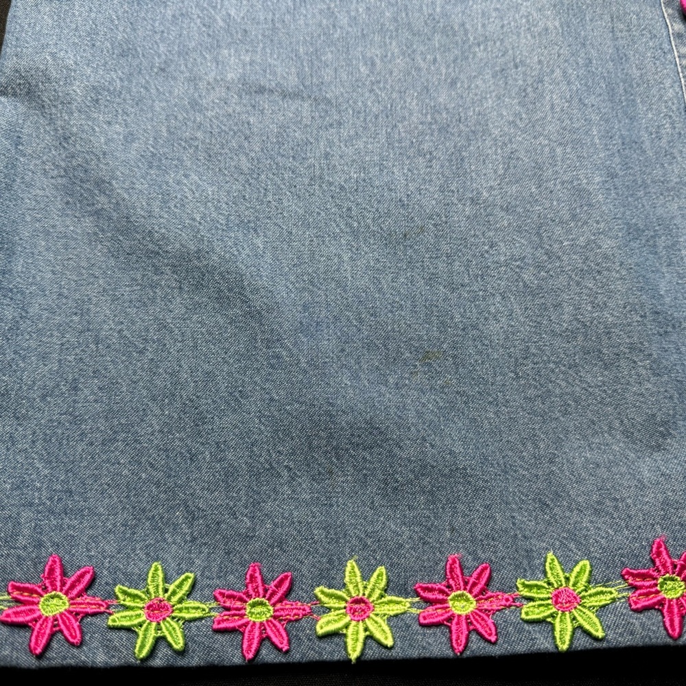 Women Embellished Appliqué Cheniile Embroidery XL Top button covers Butterflies - Picture 12 of 13
